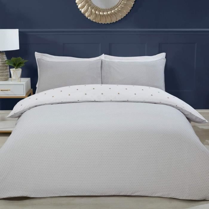 Parure De Lit Réversible 2 Pièces Pour Bébé - Housse De Couette Et Taie D'Oreiller En Coton Doux | Baby's Comfort