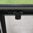 Sogood® Cabine de Douche en Angle Porte Coulissante Profilés Noir Verre de Sécurité avec Revêtement NANO 100x100 cm Ravenna16L-K-2