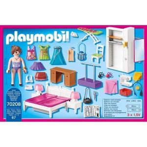 Maison De Poupée Petit Appartement 1/24ème - Fait Main En Bois, Avec Personnages Playmobil