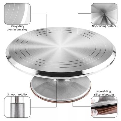 TUB - Plateau tournant à gâteau, plateau tournant à gâteau en aluminium