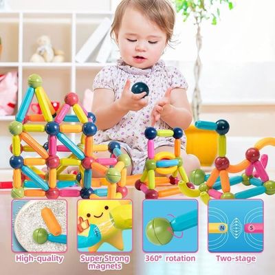 30 Blocs De Construction Magnétiques 3D – Jouet Éducatif Créatif Pour Enfants 3-12 Ans – Cadeau Noël Anniversaire