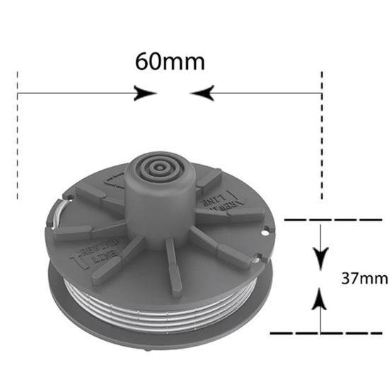 Bobina Y Cubierta De Repuesto Para Recortadoras Gardena | Modelos 5307-20 Y 5344 | Compatible Con EasyCut, ComfortCut, PowerCut