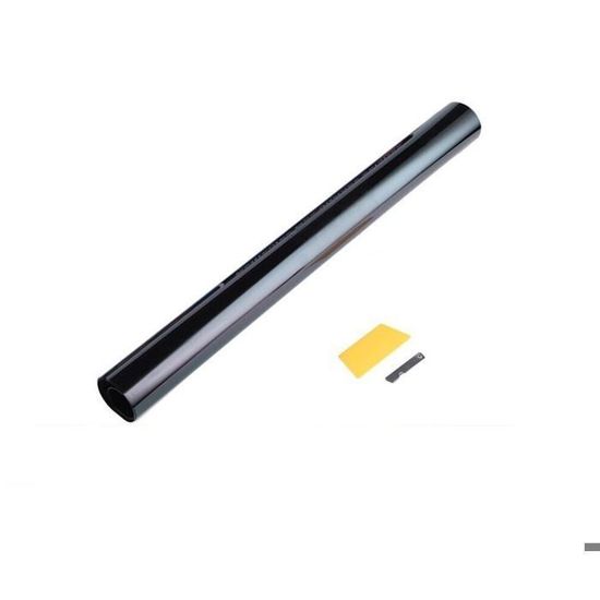 Film Solaire Teinté Noir 15% VLT Haute Qualité - 6 Mètres X 76cm Pour Vitres Voiture, Utilitaire Et Bâtiment