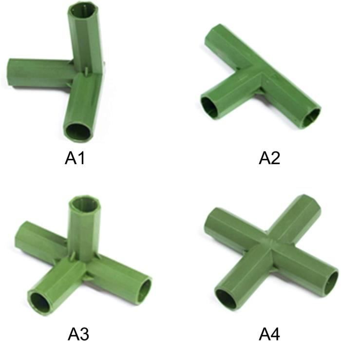 Lot De 9 Connecteurs De Cerf-Volant – Droits, Inclinés, Trois Voies – Plastique Durable – Réparation & Assemblage