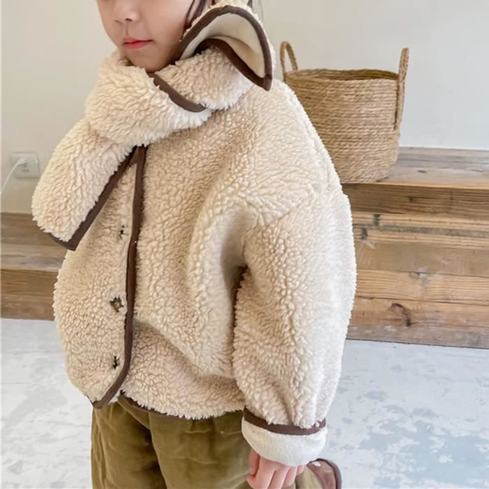Manteau peluche fille hotsell