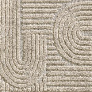 Tapis Rond 150 Cm Beige Ultra-Doux & Moelleux – Lavable, Anti-Dérapant, Idéal Chambre Salon Chambre D’Enfant