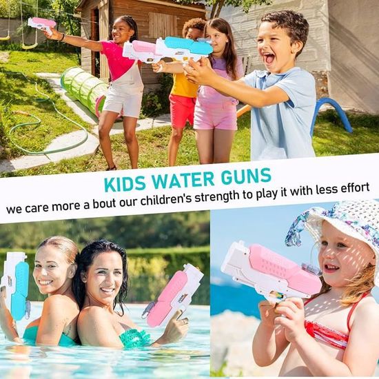 Lot De 3 Pistolets à Eau En Forme De Banane - Jet Jusqu'à 8 Mètres, Pour Enfants 3 Ans+, Piscine, Plage - 3