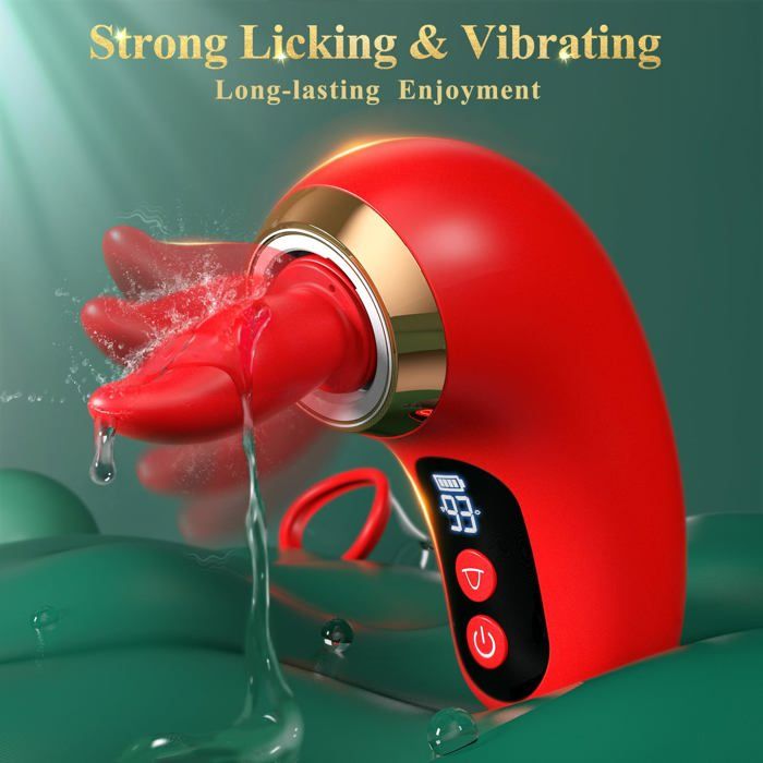 Vibromasseur Jouets sexuels pour adultes pour femmes - Vibromasseur à  succion 5 en 1 Rose Sex Toy, 3 succions, 9 léchages de langu