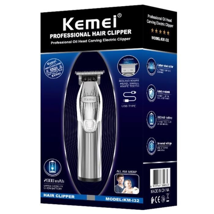 KM809A Tissu 6combe Kemei – tondeuse à cheveux électrique professionnelle  sans fil pour hommes, rechargeable, - Cdiscount Electroménager