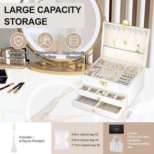 Boîte De Rangement Transparente 24 Cases - Pour Bijoux, Petits Objets Ou Médicaments - Organisation Pratique