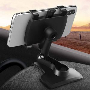 Support Téléphone Voiture 3 En 1 - Noir (Neuf, Fixation Universelle)