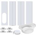 Kit de glissière de fenêtre réglable pour climatiseur portable - Pare-Brise de climatiseur - 1/2 Pcs - Blanc