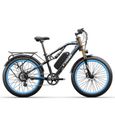 Fat Bike électrique, vélo électrique Homme, VTT Montagne électrique Tout Terrain E-bike, Moteur 80Nm, Batterie 48V 17Ah, M900 Bleu-0
