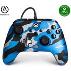 POWER A Manette Filaire - Camouflage bleu métallisé- Xbox One / PC