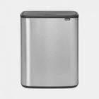 BRABANTIA Poubelle Bo Touch Bin - 60 L - Matt Steel Fingerprint proof