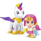 Figurine Pinypon et sa licorne volante - FAMOSA - Pinypon - Accessoires inclus - Pour enfants à partir de 4 ans