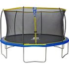 STARFLEX Trampoline Jump Power Ø 427 cm avec filet de sécurité - Cable metalique breveté - Cadre sans soudure