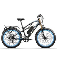 Fat Bike électrique, vélo électrique Homme, VTT Montagne électrique Tout Terrain E-bike, Moteur 80Nm, Batterie 48V 17Ah, M900 Bleu