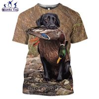 tee shirts imprimé en 3D,Mamba haut 3D Polyester impression pêche t-shirt hommes chasse Reed t-shirts animaux sauvages colvert t-sh