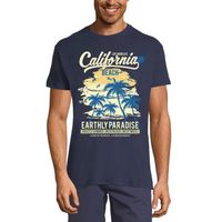 Homme Tee-Shirt Los Angeles Californie Plage - Le Paradis – Los Angeles California Beach - Paradise – T-Shirt Vintage French