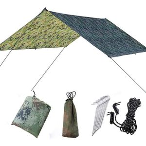 TENTE DE CAMPING Hamac Rain Fly Camping Tarp - Defender Tarp Protection Contre Les Rayons Uv Et Imperméable Capot De Protection Extra-Robuste [H7109]