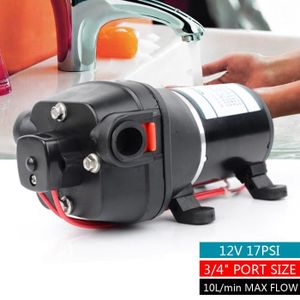 Min Pompe /à Eau Pompe /à Pression Pompe /à Membrane pour Yacht Caravan Garden OUKANING 12V 10L