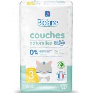 COUCHE Couches Naturelles - BIOLANE - Taille 3 (4-9 kg) -