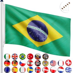 barres incluses pour régla plusieurs pays au choix Aigle FLAGMASTER® Grands Drapeaux 