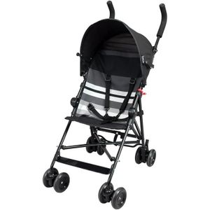 poussette canne noir pas cher