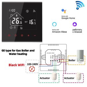 PLANCHER CHAUFFANT Eau noire wifi - Thermostat WIFI M4A pour chauffag