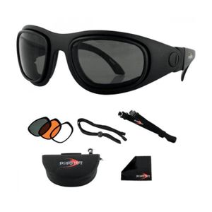 LUNETTES - MASQUE LUNETTES BOBSTER MOTO-SCOOTER-SPORT AND STREET 2 CONVERTIBLE-BSSA201AC