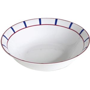 SALADIER Saladier D : 26 cm porcelaine basque - bleu, rouge