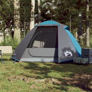 TENTE DE CAMPING VAG Tente De Camping 2 Personnes Bleu 224X248X118 Cm Taffetas 185T 7087562604283