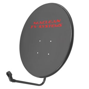 50m Negro Solo Rg6 Kit Sky 80cm Zona 2 FREESAT antena parabólica y Mk4 Quad Lnb 
