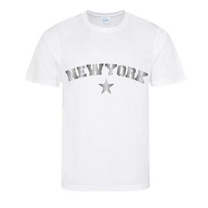 T-SHIRT T-shirt imprimé New York blanc