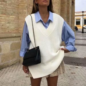 pull sans manche femme