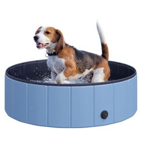 BASSIN POUR ANIMAL Piscine pour chien bassin PVC pliable anti-glissan