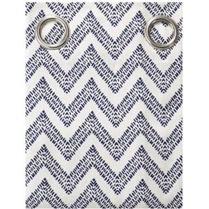 TODAY Rideau Imprimé CYCLADES 140x240 100% coton Bleu et blanc