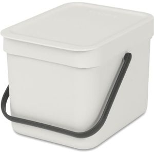 COMPOSTEUR - ACCESSOIRE Sort & Go 6L - Composteur Cuisine - Poignée De Transport - Petite Poubelle Compost De Table, Comptoir Ou Sous La Cuisine - Gr[L315]