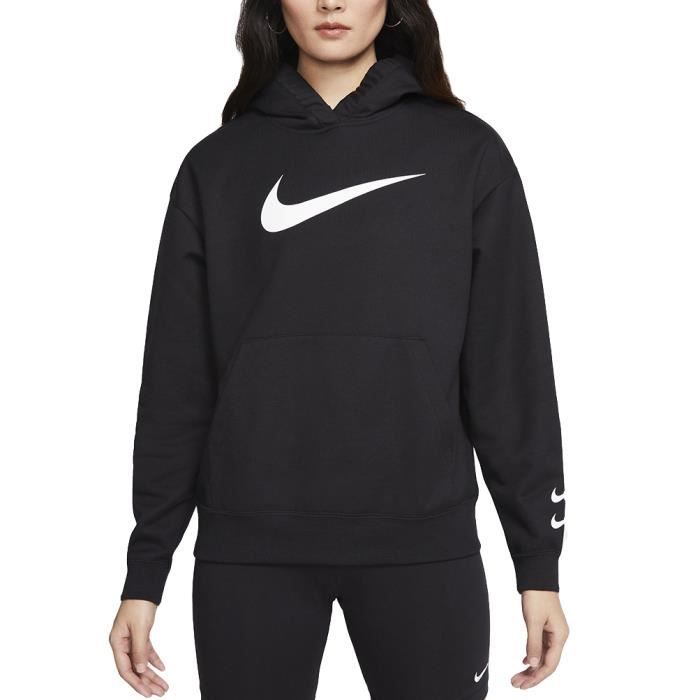 Verleiding onderhoud Verstelbaar Nike Sweat à capuche pour Femme Swoosh Noir Noir - Cdiscount Prêt-à-Porter