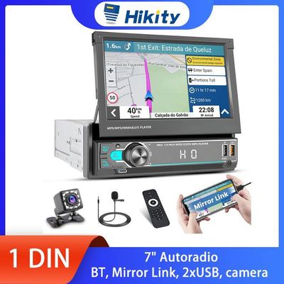 Draadloze carplay en Android Auto Auto Stereo 7 Inch 1 Din