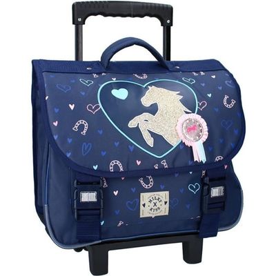 Cartable a roulette cheval sales