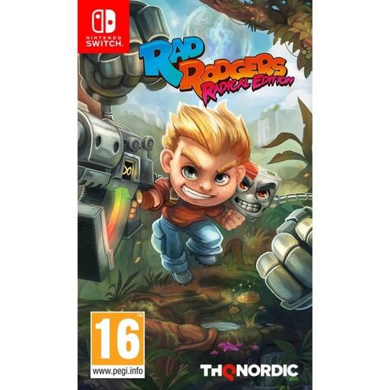 Jeu d'action - THQ Nordic - Rad Rodgers Radical Édition - Nintendo Switch - PEGI 16+