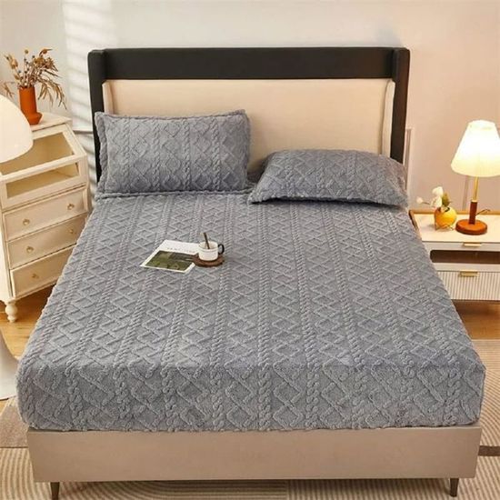 Miracle Home Drap de dessus réglable, doux et confortable, 50 % coton, blanc, 135 cm