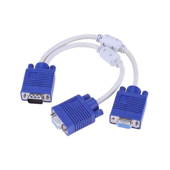 Câble Série Vers VGA DRUT 20 Cm - Convertisseur 9 Broches Femelle Vers 15 Broches Mâle