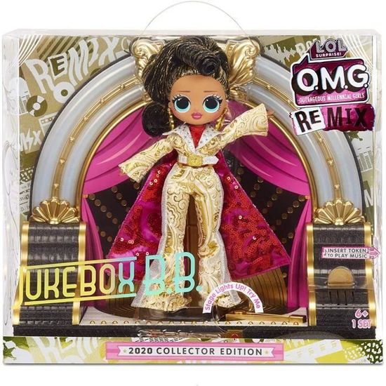 Collector poupée LOL Surprise Poupée O.M.G. Remix Jukebox B.B français