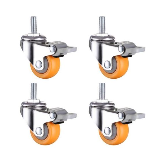 XYWHPGV Lot De 2 Roulettes Pivotantes En Alliage Plastique De 3,8 Cm