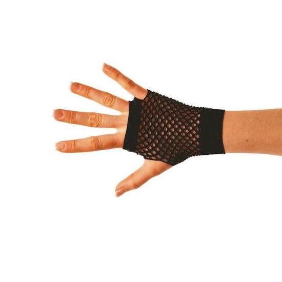 Mitaines Courtes En Résille Rose Fluo Pour Adulte - Jeux - Jouets