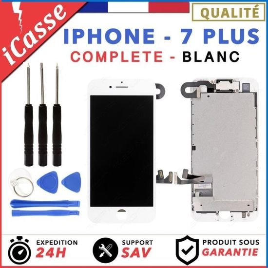Écran LCD Complet Pour IPhone 8 Plus Blanc Avec Vitre Tactile Et Chassis + Outils - Neuf - Compatible A1864/A1897/A1898
