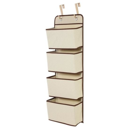 Resszo Rangement Suspendu, Organisateur Suspendu Sur Porte, Rangement Vetement Penderie Avec 4